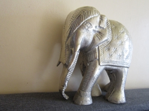 Elefant - Metall - Industrial Design Skulptur - Deko - 23cm Länge x 22cm Höhe - Figur Bild 3