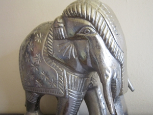 Elefant - Metall - Industrial Design Skulptur - Deko - 23cm Länge x 22cm Höhe - Figur Bild 4