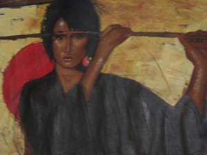 Asiatin - Ölbild - Painting Bild 4