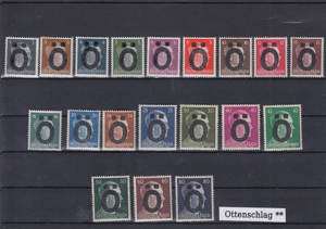 20 Briefmarken Sätze Österreich Privatausgaben mit Aufdruck Postfrisch Bild 13