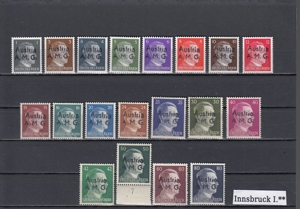 20 Briefmarken Sätze Österreich Privatausgaben mit Aufdruck Postfrisch Bild 7