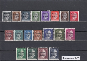 20 Briefmarken Sätze Österreich Privatausgaben mit Aufdruck Postfrisch Bild 8
