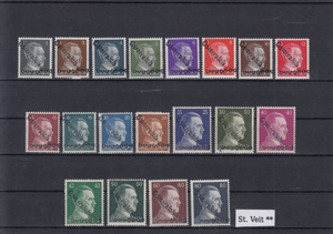 20 Briefmarken Sätze Österreich Privatausgaben mit Aufdruck Postfrisch Bild 20