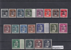 20 Briefmarken Sätze Österreich Privatausgaben mit Aufdruck Postfrisch Bild 15
