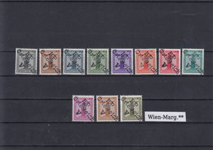 20 Briefmarken Sätze Österreich Privatausgaben mit Aufdruck Postfrisch Bild 6