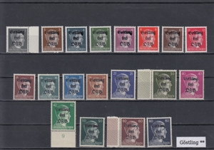 20 Briefmarken Sätze Österreich Privatausgaben mit Aufdruck Postfrisch Bild 14