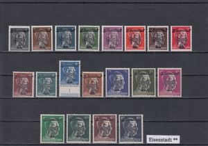 20 Briefmarken Sätze Österreich Privatausgaben mit Aufdruck Postfrisch Bild 11