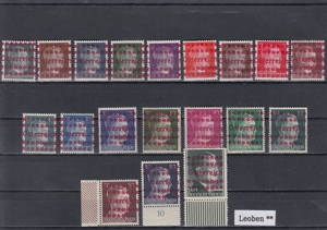 20 Briefmarken Sätze Österreich Privatausgaben mit Aufdruck Postfrisch Bild 19