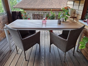 Gartentisch mit 4 Stühlen Bild 1