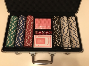 Poker-Set mit 300 Chips