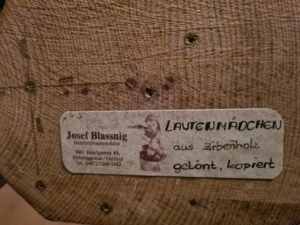 Flötenknabe Lautenmädchen Schnitzerei Josef Blassnig Holzbildhauermeister Tirol Bild 2