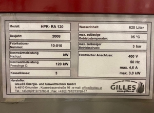 Hackschnitzel-, Pelletskessel Gilles HKP RA 120KW Bild 2