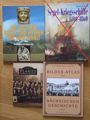 3St. Bücher Bilder-Atlas Autogramm Planitz im Wandel Die grossen Rätsel und Mythen Bild 1