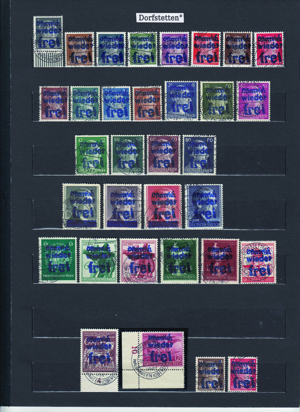Briefmarkensätze Ö Lokalausgaben mit Aufdruck ** oder Gestempelt Bild 2