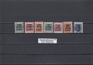 2 Briefmarkensätze Ö Lokalausgaben mit Kontrollstempel ** 60 Euro pro Satz Bild 2