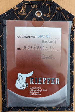 Verkaufe Kieffer Dressursattel Malmö Excellent
