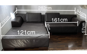 Leder Couch Bild 2