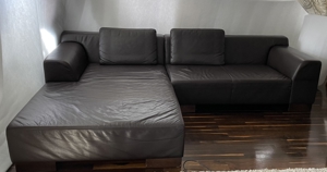 Leder Couch Bild 1