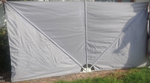 Wind- Sonnenschutz Fächer klappbar antrazit 150 x 300cm (Neu)