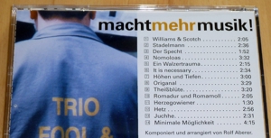 Trio Fool & Flissig - Macht mehr Musik! CD mit Rolf Aberer und Ulrich Gabriel Bild 2