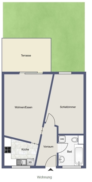 Gemütliche 2-Zimmer-Wohnung in Rankweil zu vermieten ab 1.Juni Bild 1