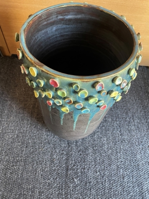 handgemachte Vase Keramik glasiert