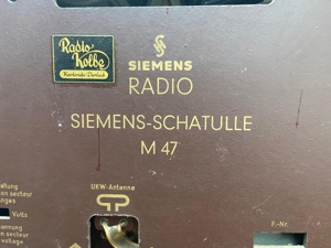 Siemens Schatulle M47 Vintage  Bild 2
