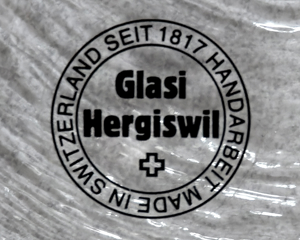 Glasi Hergiswil, Füllhorn, Serviettenhalter, Glastüte, Tüte, Gläser, Glasplatte  Bild 2