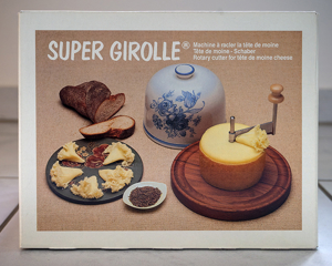 Super Girolle für Käse, m. Keramikhaube, Käseschneider, Käseglocke Supergirolle Servierplatte Platte Bild 3