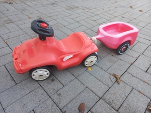 Bobby Car Spielzeug Rutschauto mit Anhänger Kinder Familie Bild 2