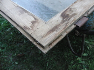 Holzflügel Vitrine alt, Bild 3