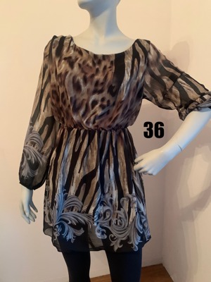 Italienische Mode: Viskose-Kleid seidig-weich - Gr. 36