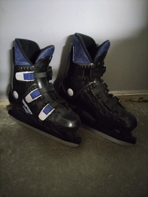 Eislaufschuhe zu verkaufen, Schwarz-Blau, Gr.38