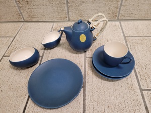 Kleines Tee Servies in Blau Bild 4