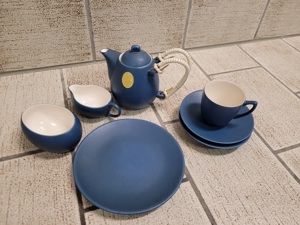 Kleines Tee Servies in Blau Bild 1