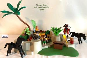 5x Playmobil Piraten Insel Familie + Leuchtturm