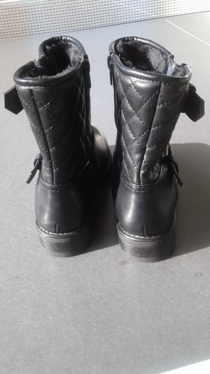 Neuwertige lässige Damen-Stiefeletten, nur 1x getragen, Gr. 37, schwarz, Warmfutter Bild 6