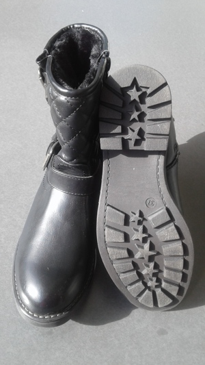 Neuwertige lässige Damen-Stiefeletten, nur 1x getragen, Gr. 37, schwarz, Warmfutter Bild 2