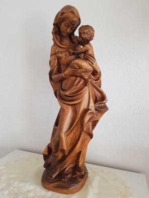 Mutter Gottes 70 cm - Handgeschnitzt Bild 1