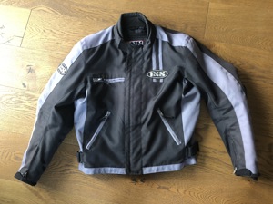 IXS Motorradjacke Textil schwarz grau Größe L