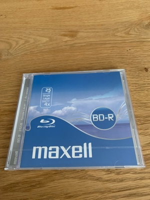 Maxell BD-R, 1x-4x, 25GB Blu-ray Disc Juwel Case Single Bild 1