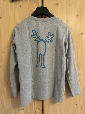 Longshirt, Sweatshirt elkline, grau, Größe 140 146 Bild 2