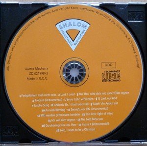 Chor Shalom - Festgefahren muss nicht sein - CD aus dem Jahr 1998 Bild 3
