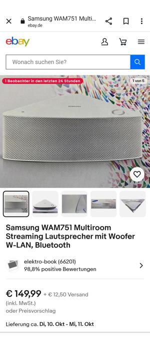 Speaker Wireless Multiroom Samsung M5+M7 Bild 6