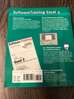 Software Training Excel 5 mit Diskette Bild 10