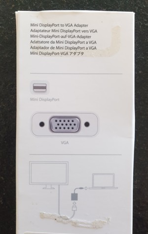 Apple Mini Displayport to VGA Adapter Bild 2
