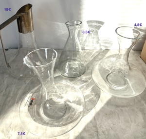 Weindekanter Sektgläser Wassergläser mit Krug usw. Bild 3