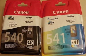 Druckerpatronen Canon 540 schwarz 541 Farbe