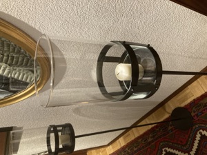 2 Stück Metallwindlichter mit Glaszylinder 125cm Bild 2