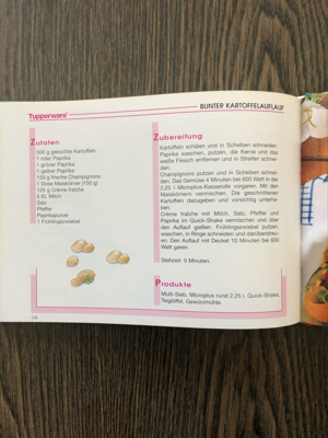 Kochbuch Tupperware: Kochen mit der Mikrowelle Bild 3